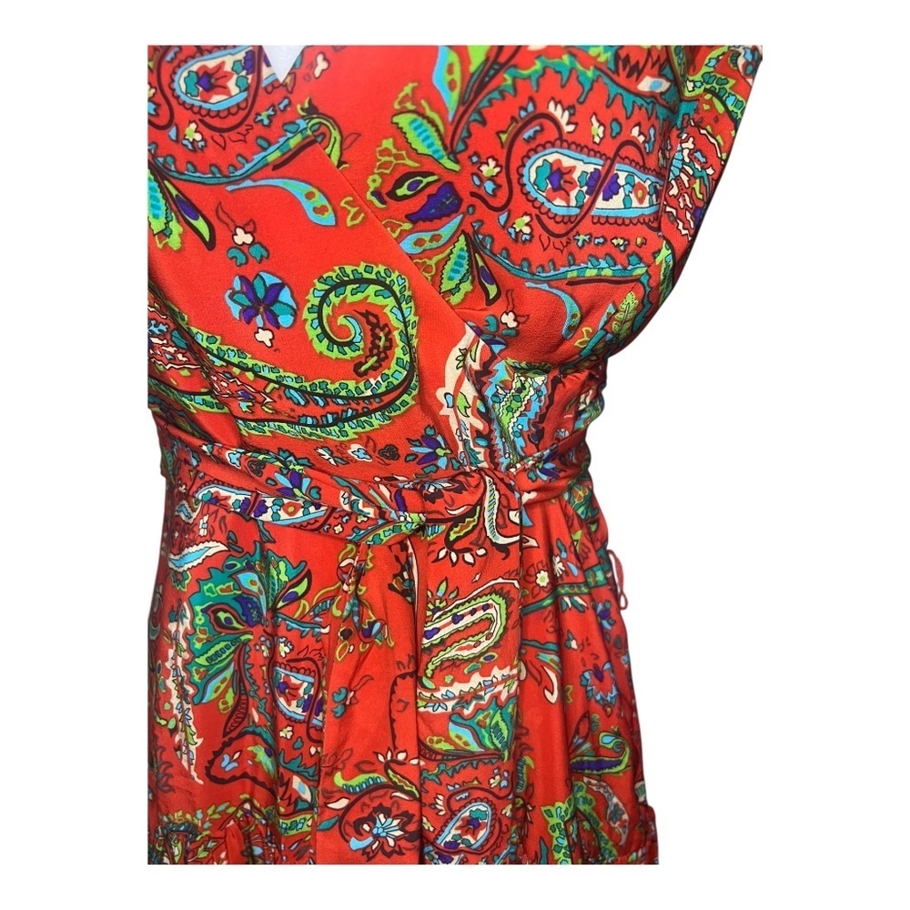 Paisley Silk Wrap Dress by Lauren Ralph Lauren Vintage - Picture 4 of 7